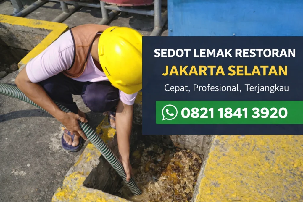 Sedot Lemak Restoran (Grease Trap) Jakarta Selatan Sedot Lemak Restoran (Grease Trap) Jakarta Selatan